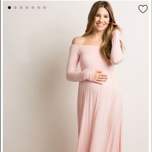 Pink Blush maternity maxi